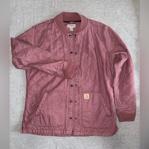 Carhartt Quilted Dusty Rose Lightweight Work Jacket